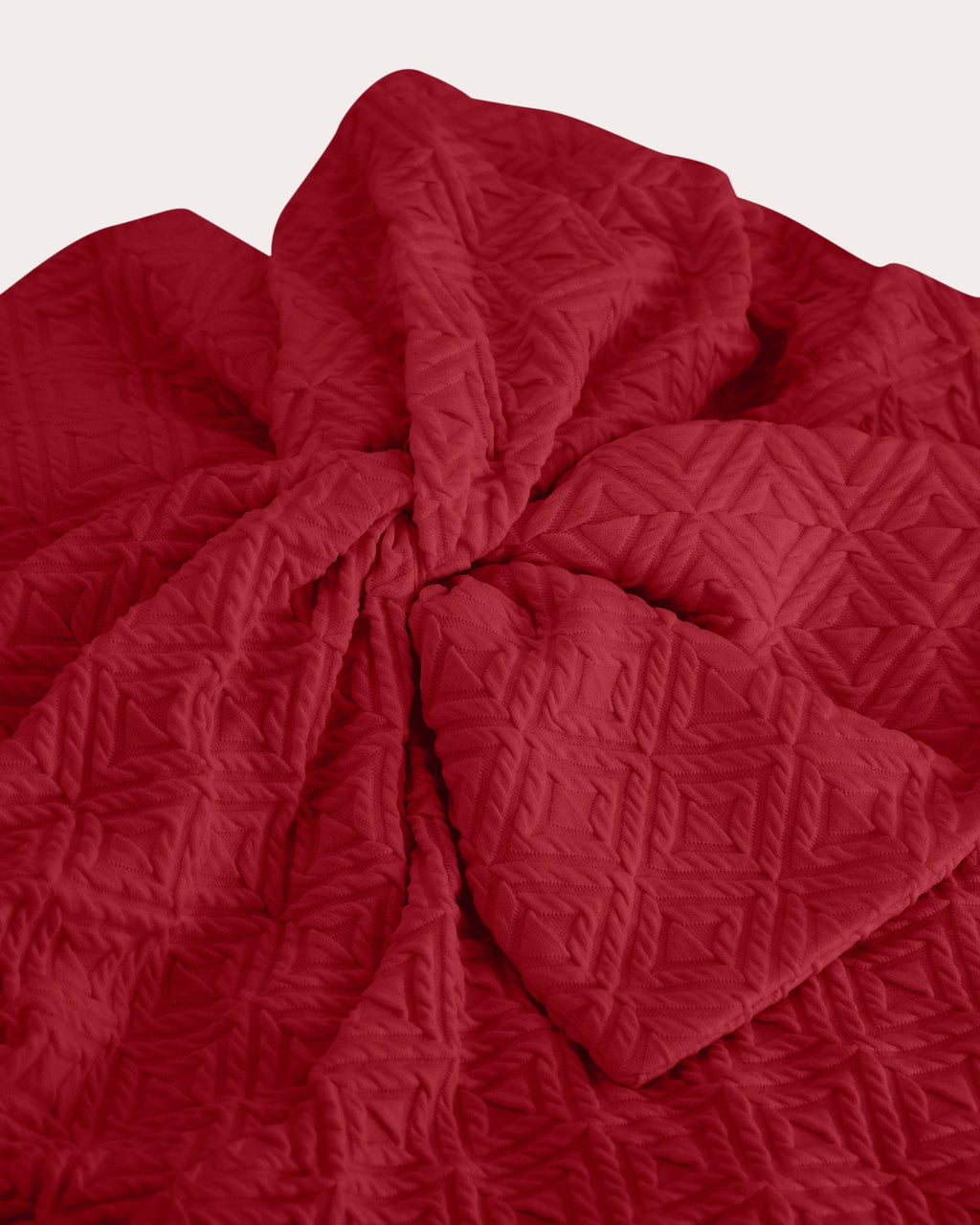Raquel Bow-Detail Jacquard Bandeau Swimsuit