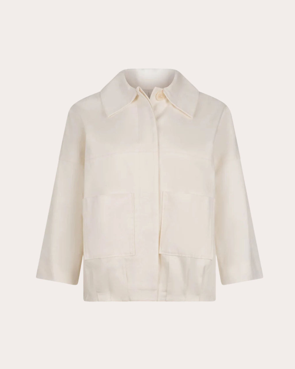 Solara Cotton-Linen Blend Twill Jacket