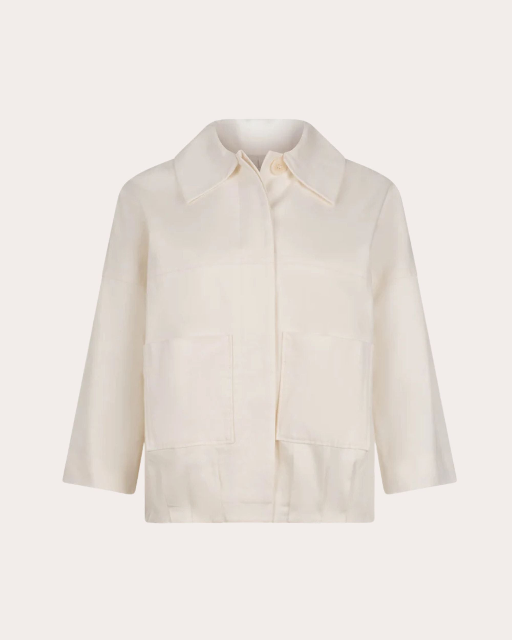 Solara Cotton-Linen Blend Twill Jacket
