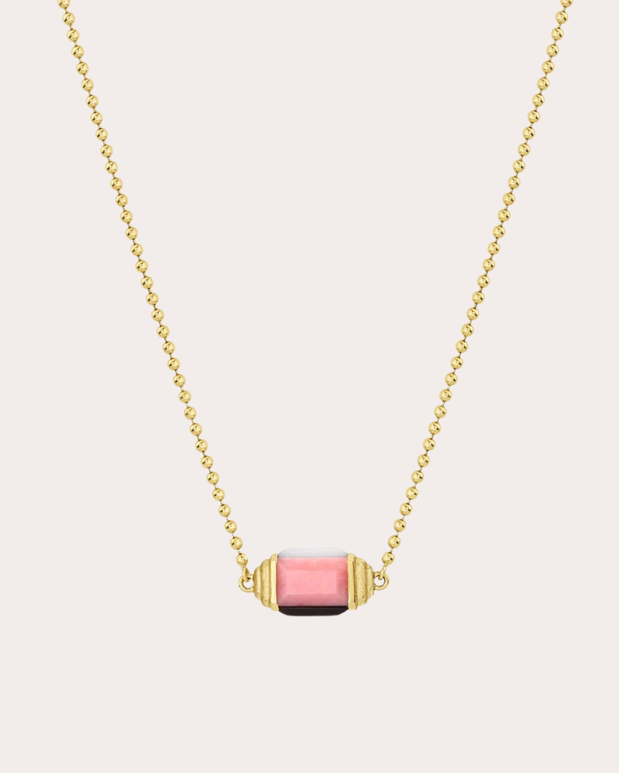 Chroma Illusion 18K Gold Multi-Stone Spinner Pendant Necklace