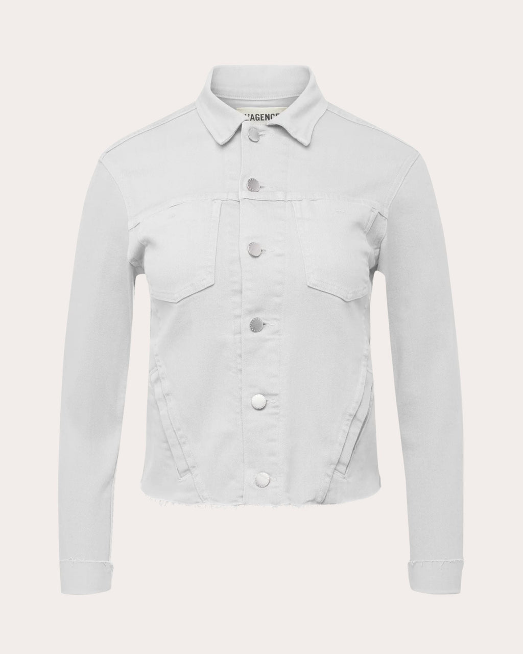 Janelle Raw-Hem Denim Jacket