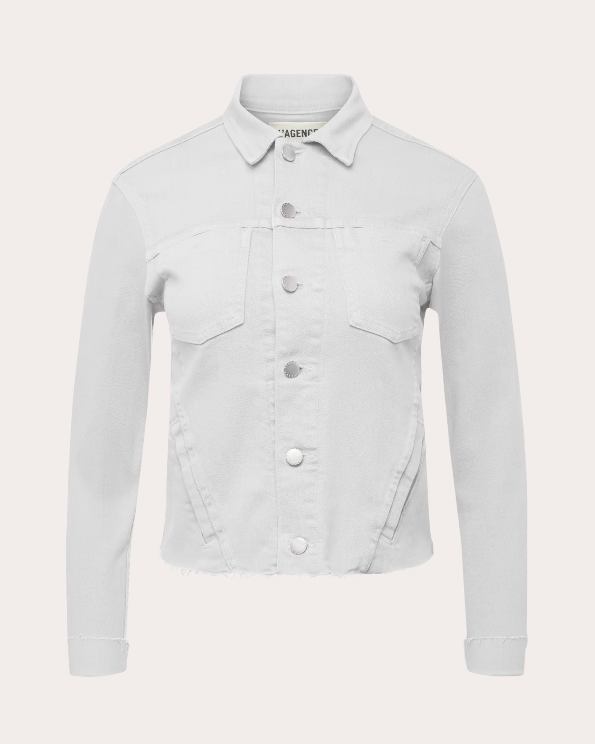 Janelle Raw-Hem Denim Jacket
