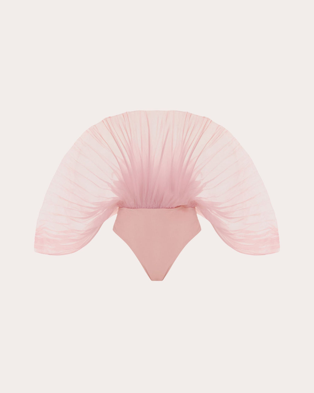 Sombra Pleated Organza Bodysuit