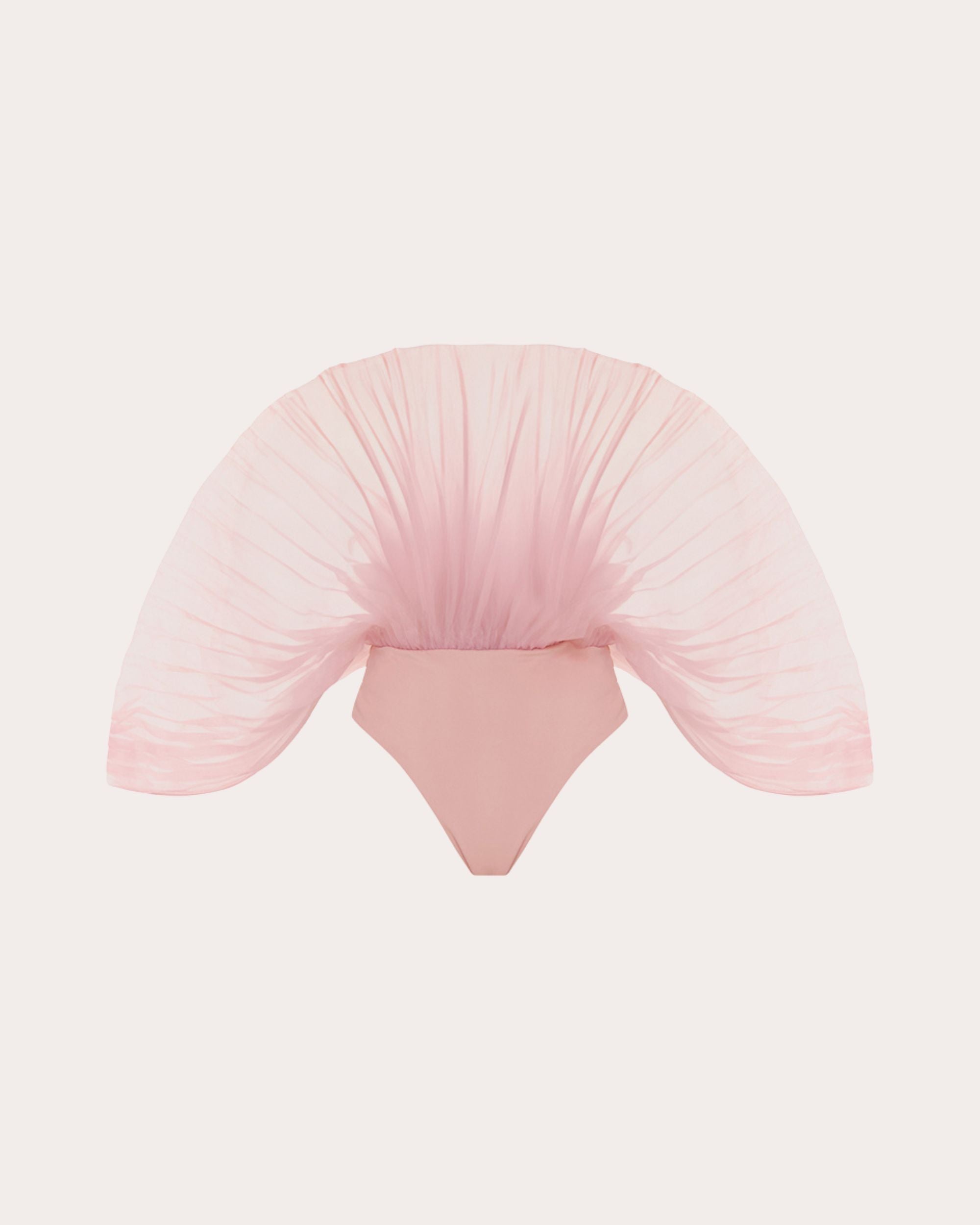 Sombra Pleated Organza Bodysuit