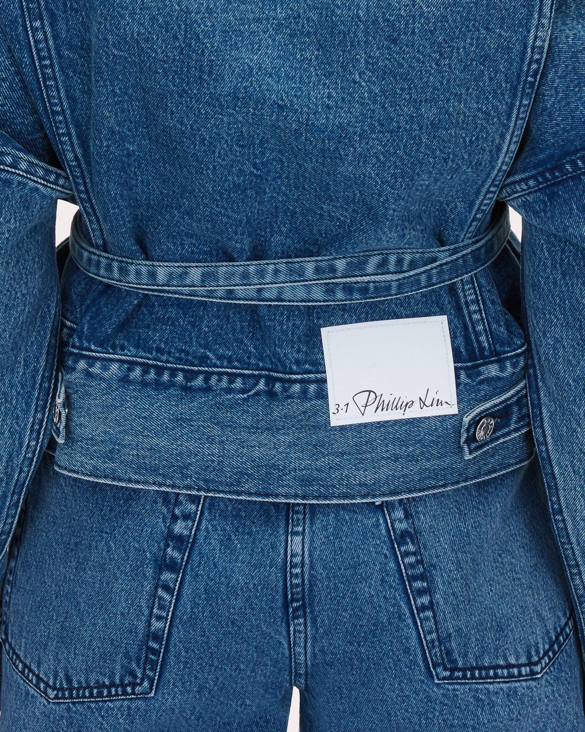 Belted Oversized Denim Jacket