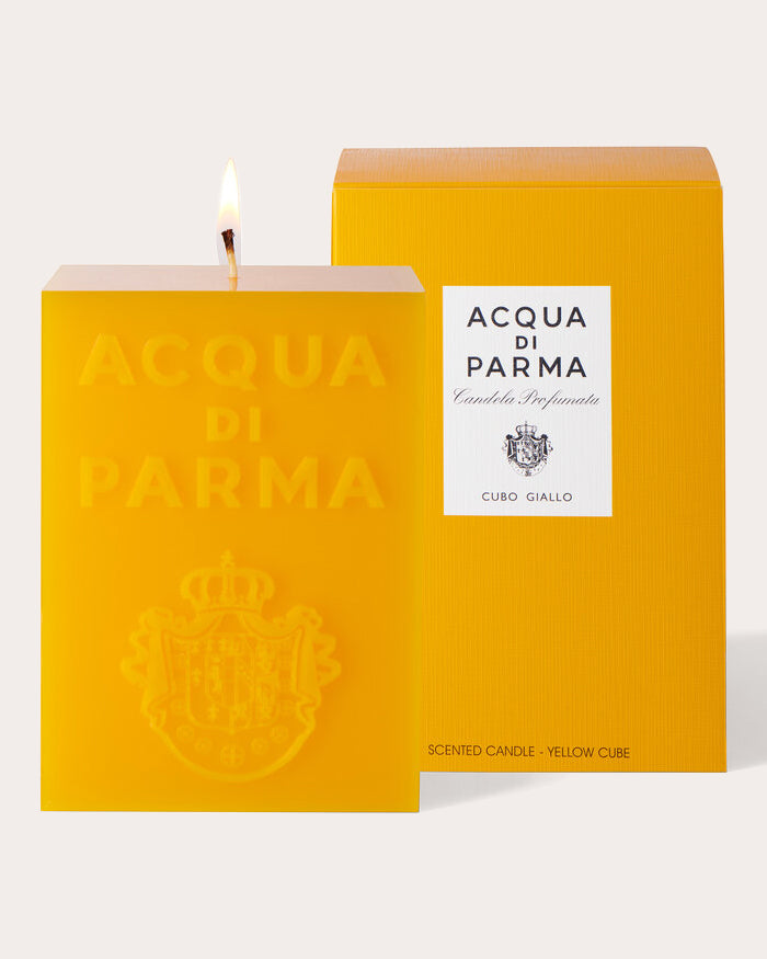Yellow Cube Candle