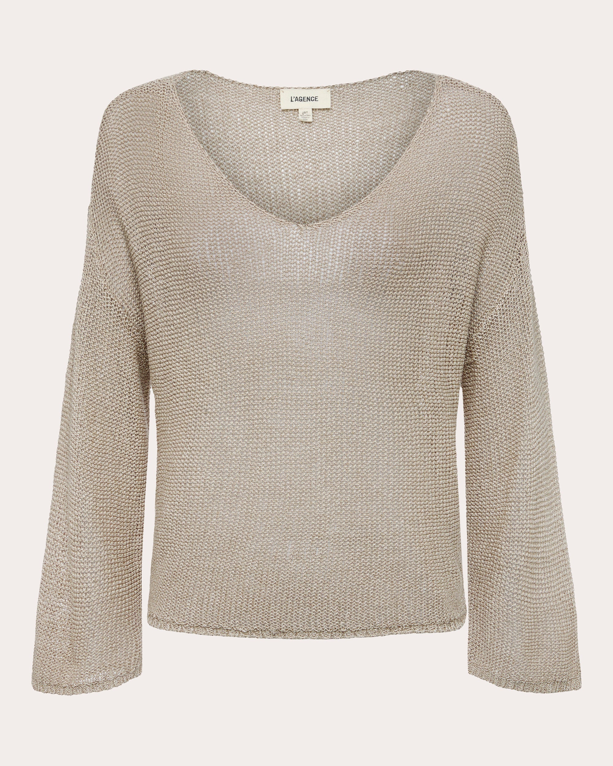 Ethan Asymmetric Sheer Knit Sweater