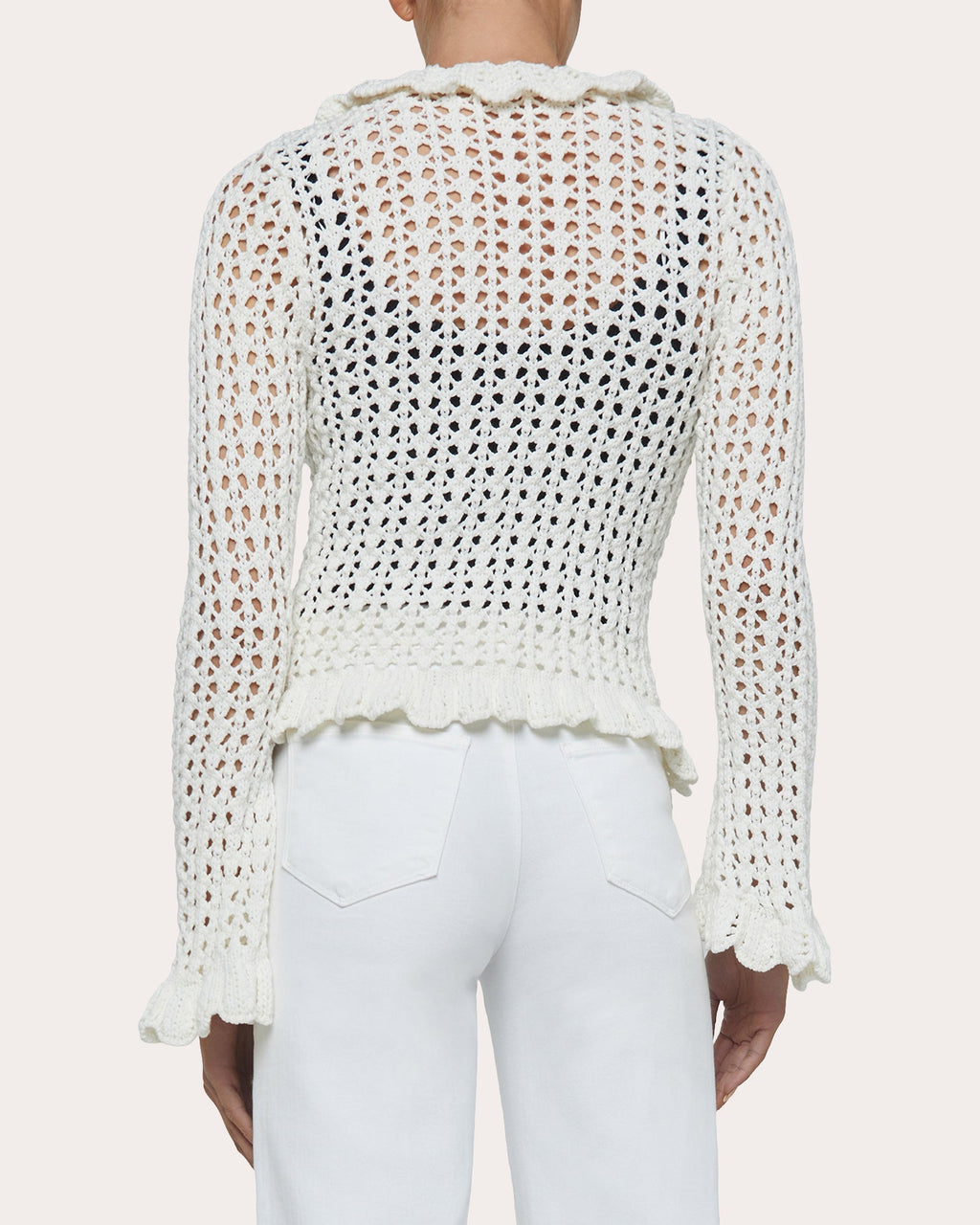 Solaris Open-Stitch Knit Cardigan