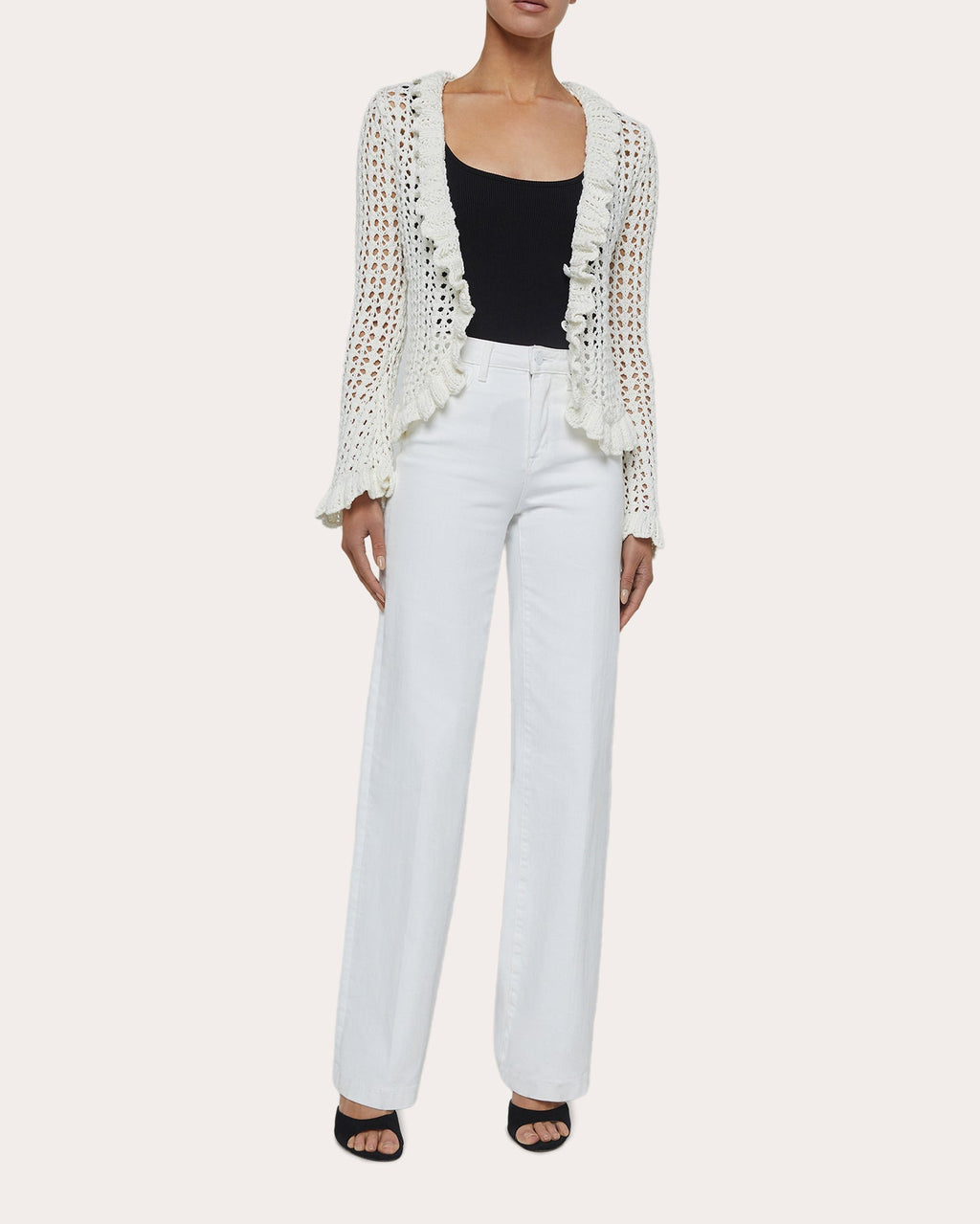 Solaris Open-Stitch Knit Cardigan