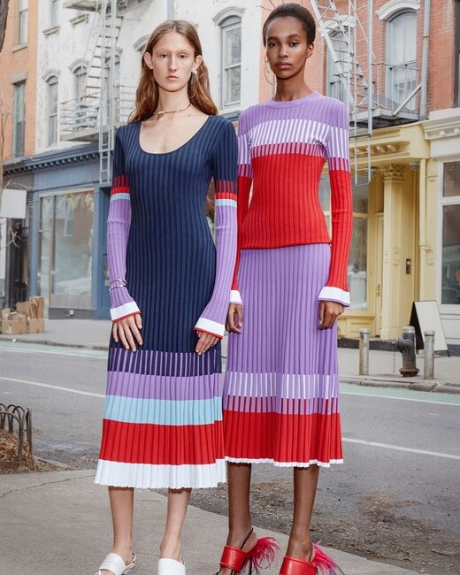 Scoop-Neck Color Block Dress