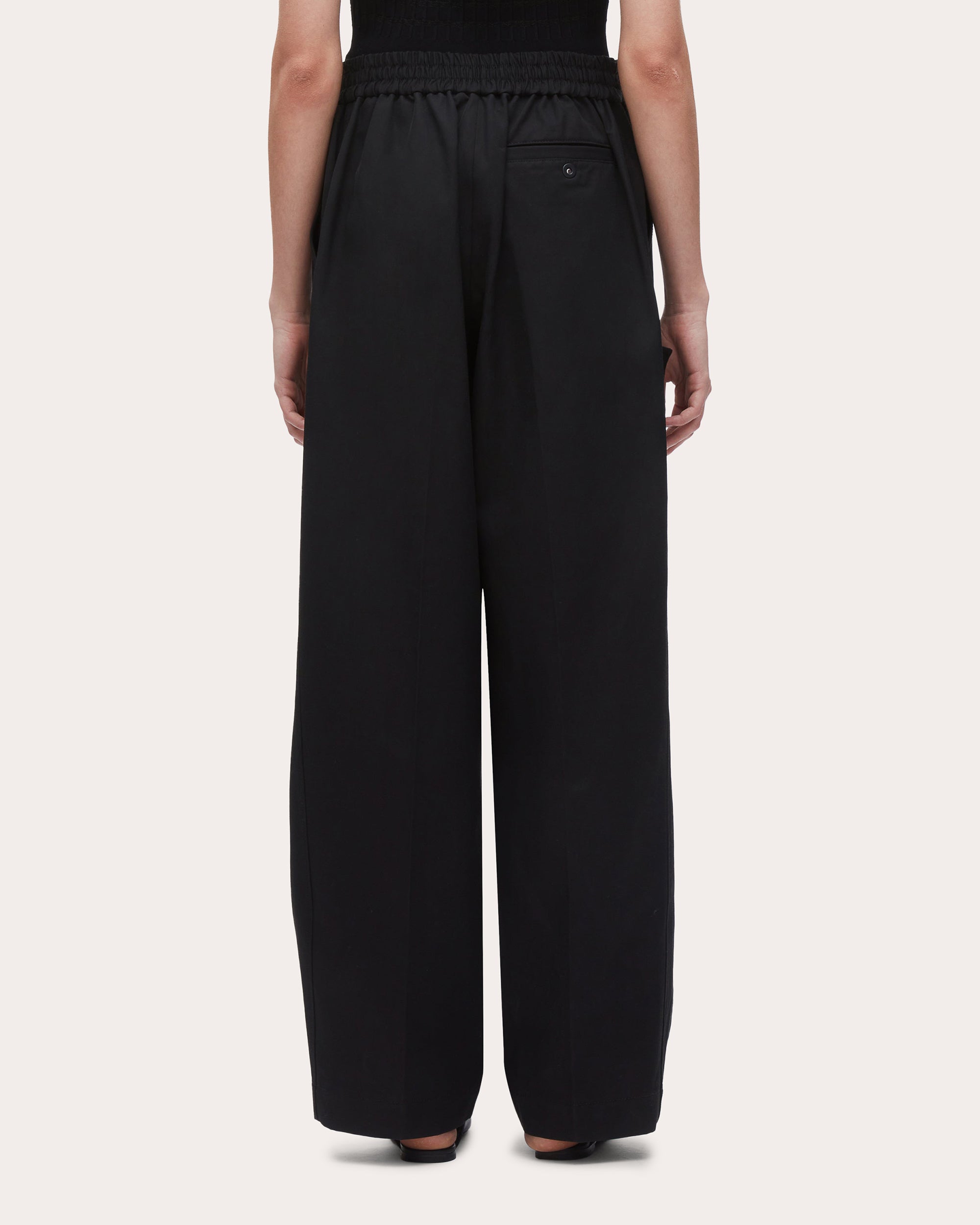 Zipper-Embellished Cotton-Blend Twill Pants