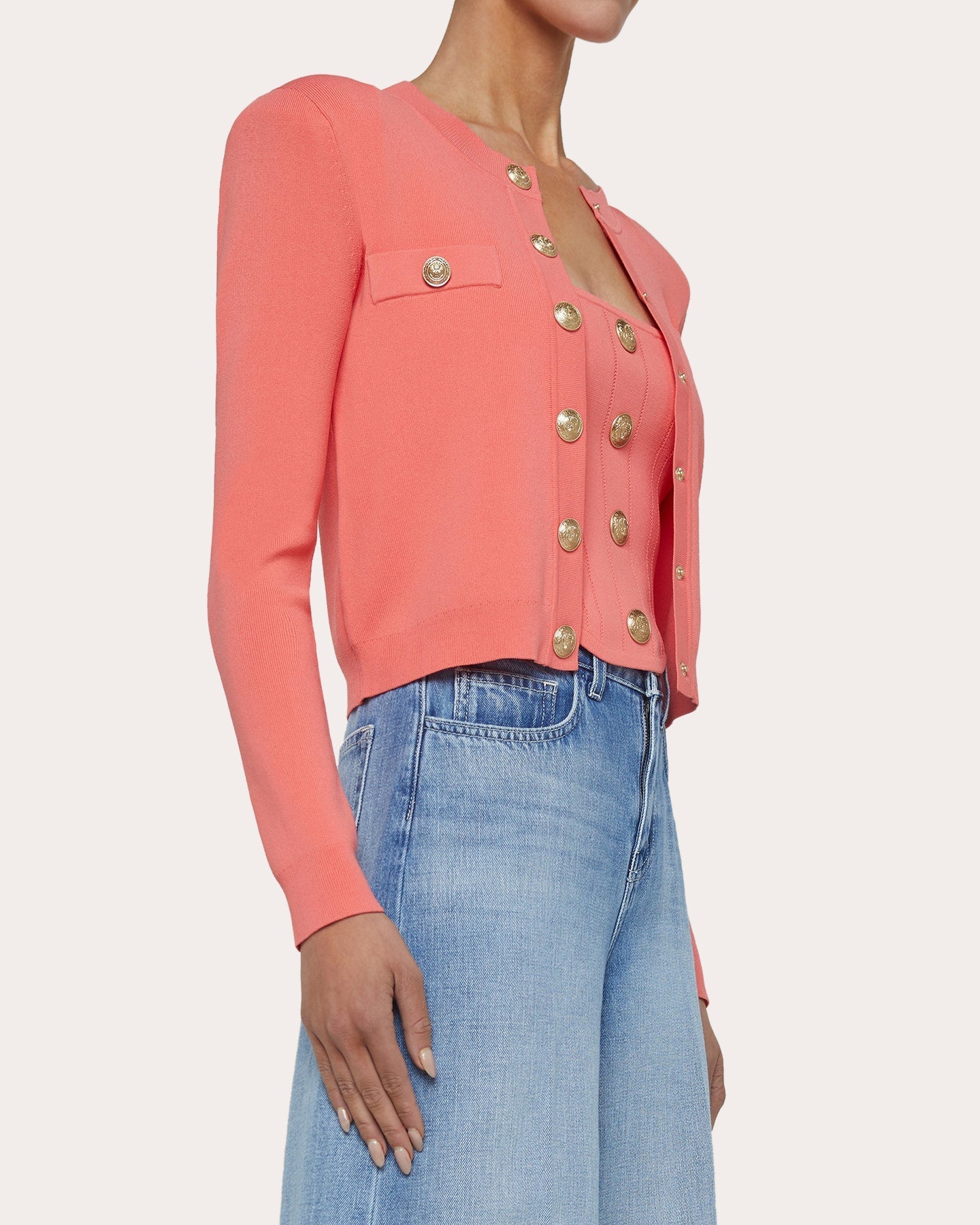 Toulouse Cropped Knit Cardigan