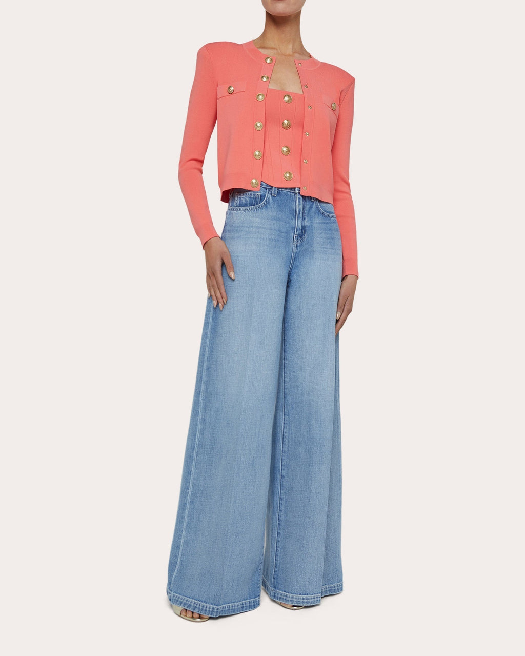 Toulouse Cropped Knit Cardigan