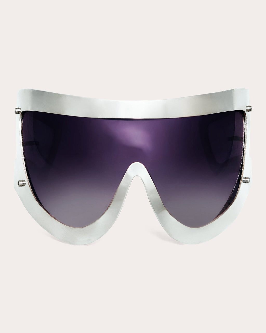LQS Oversized Gradient Shield Sunglasses