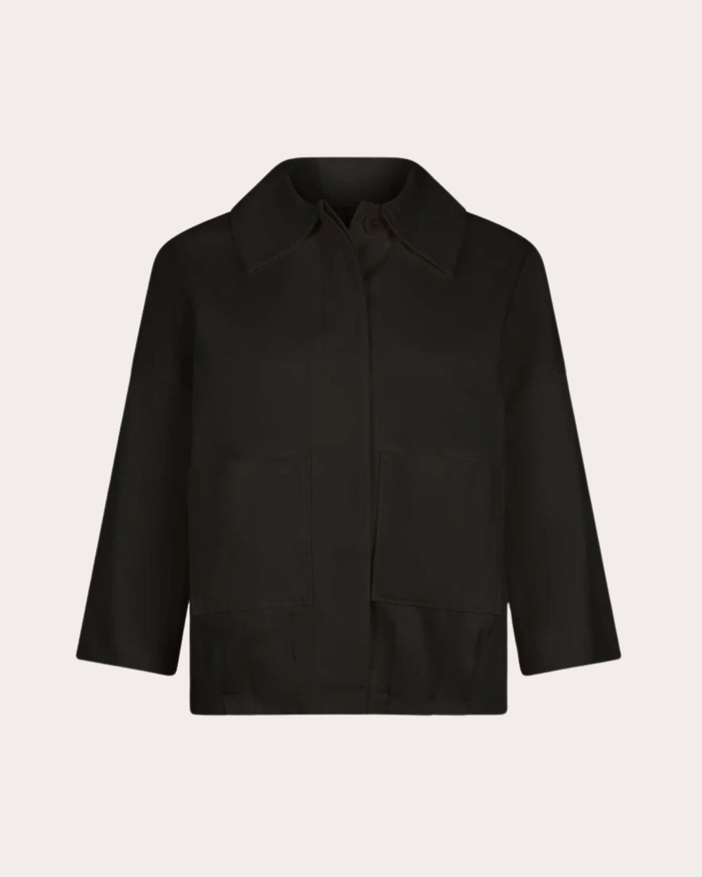 Solara Cotton-Linen Blend Twill Jacket