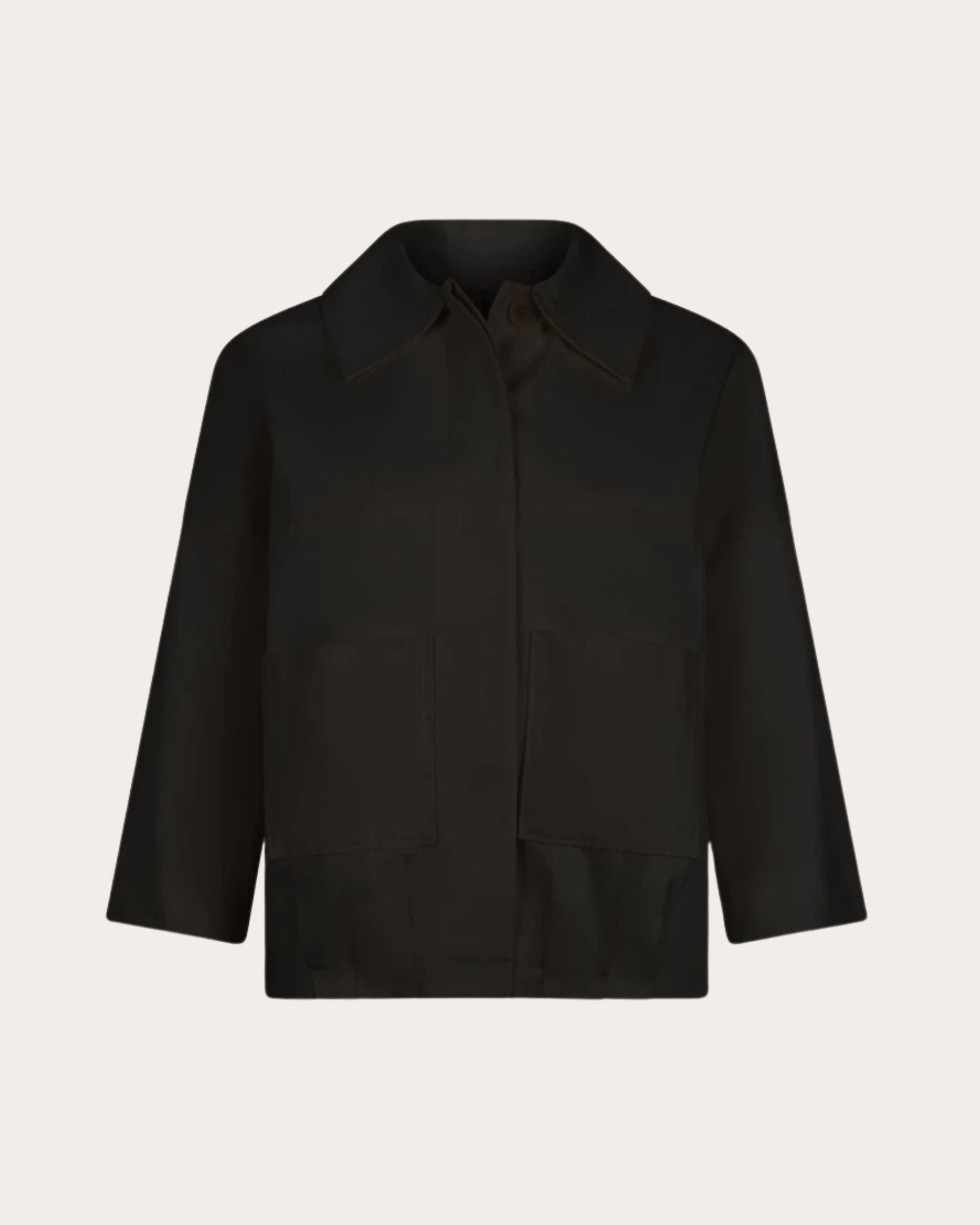 Solara Cotton-Linen Blend Twill Jacket