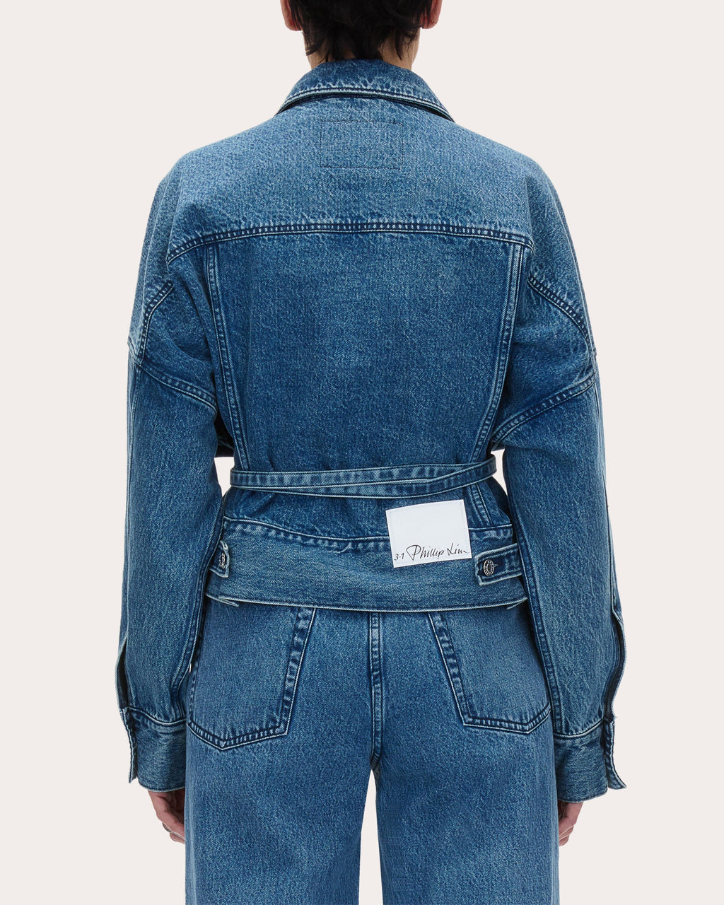 Belted Oversized Denim Jacket