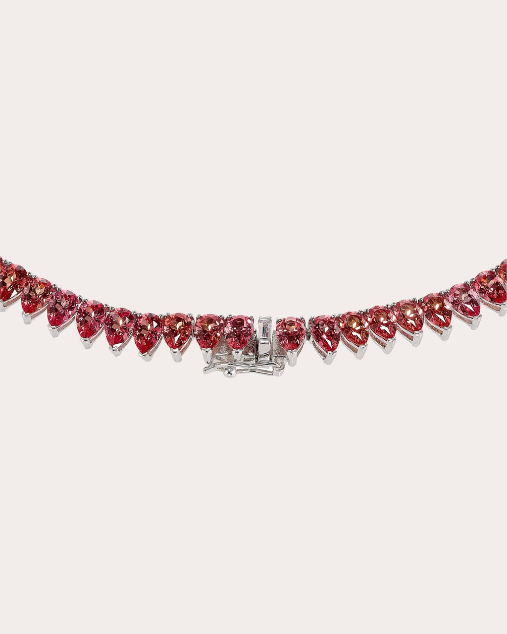 18K Gold Vermeil Lab-Grown Multi Sapphire Necklace