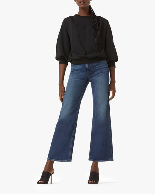 Rosie High-Rise Wide-Leg Ankle Jeans