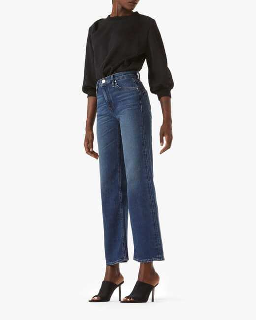 Rosie High-Rise Wide-Leg Ankle Jeans
