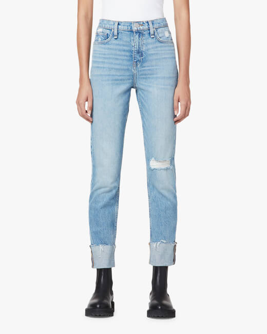 Holly High-Rise Straight Ankle Jeans