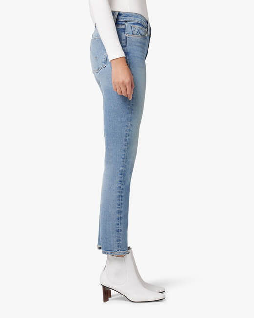 Nico Mid-Rise Straight Ankle Jeans