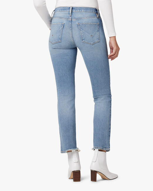 Nico Mid-Rise Straight Ankle Jeans