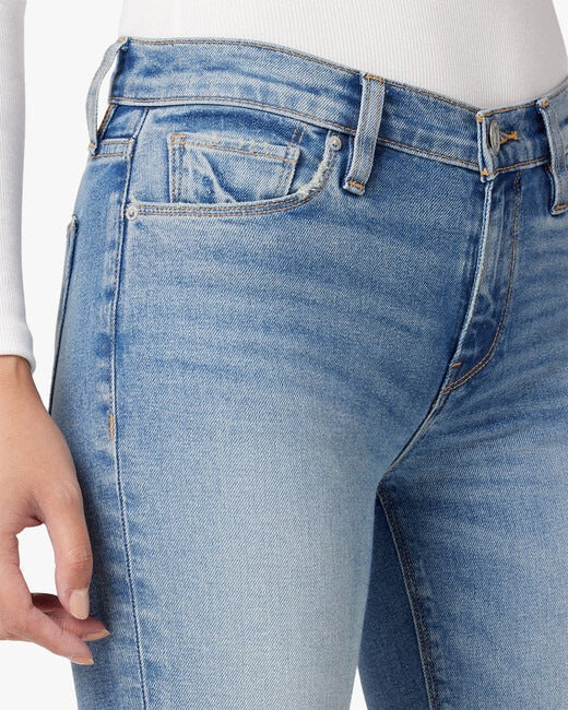 Nico Mid-Rise Straight Ankle Jeans