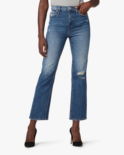 Remi High-Rise Straight Ankle Jeans