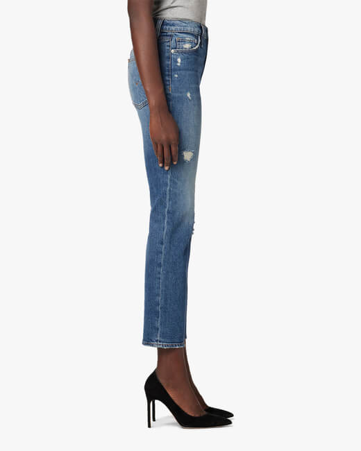 Remi High-Rise Straight Ankle Jeans