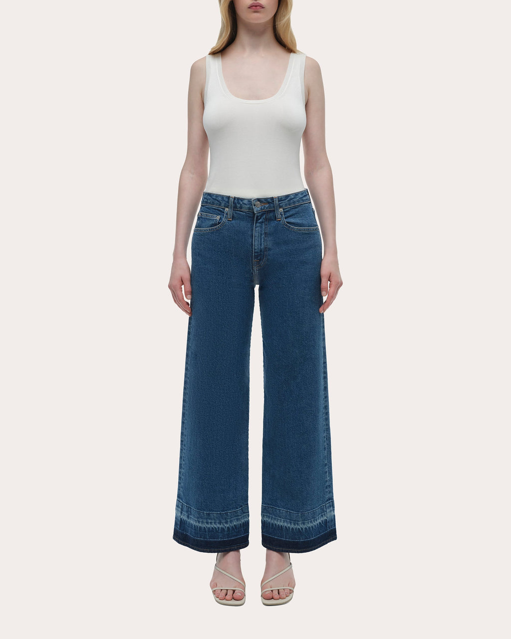 Jude Mid-Rise Wide-Leg Ankle Jeans