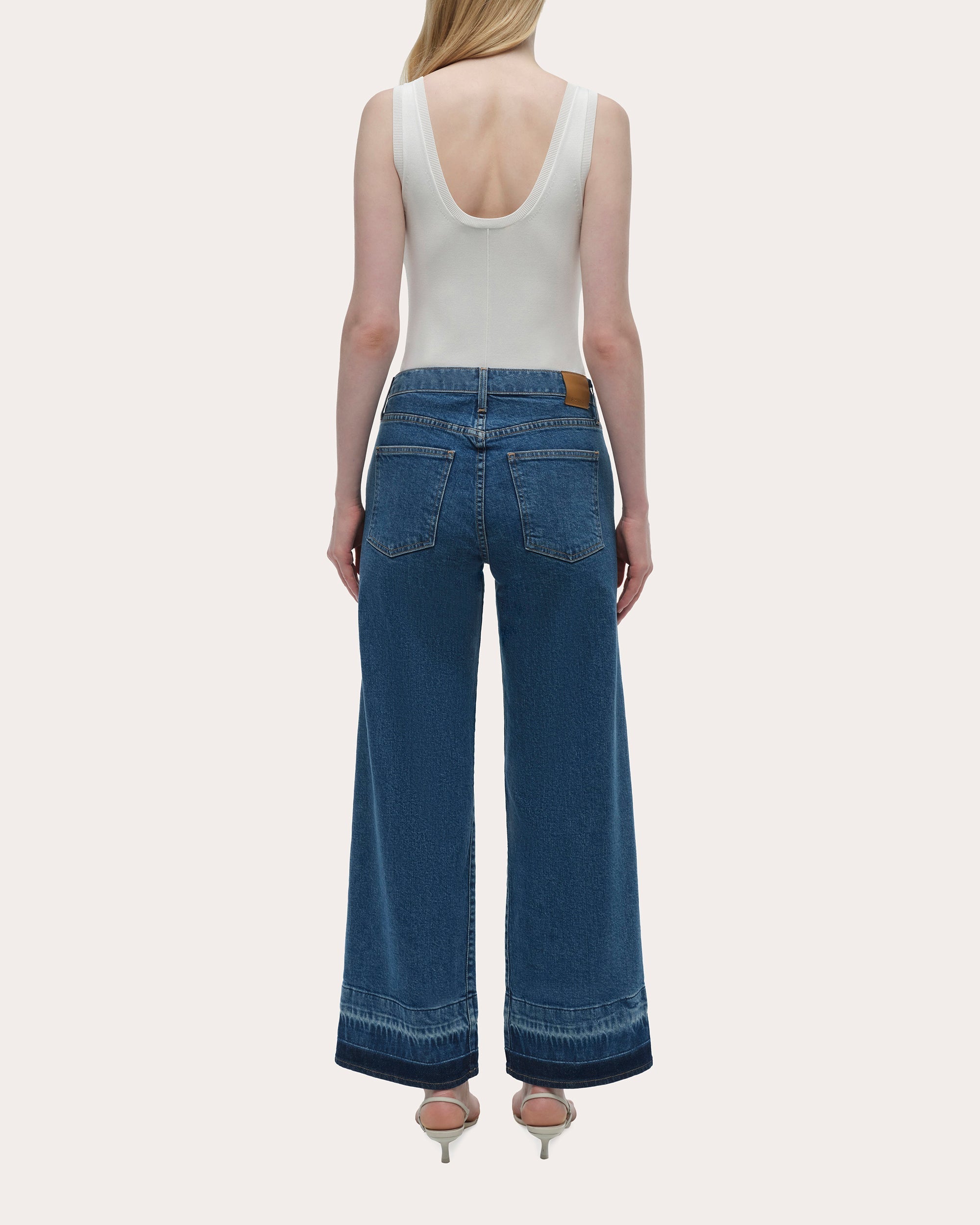 Jude Mid-Rise Wide-Leg Ankle Jeans