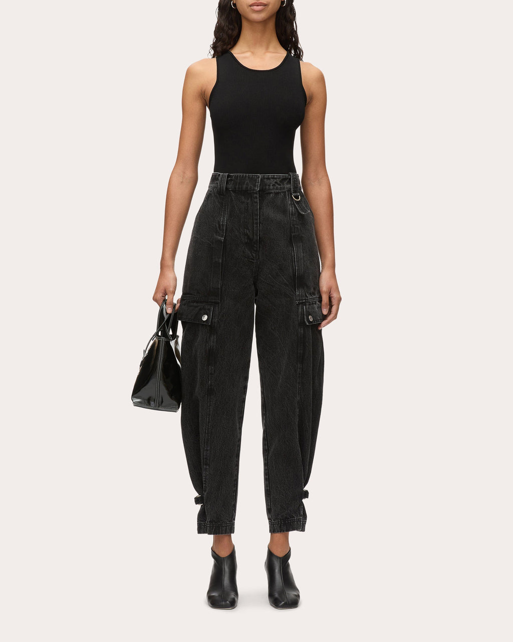 Tapered Cargo Jeans