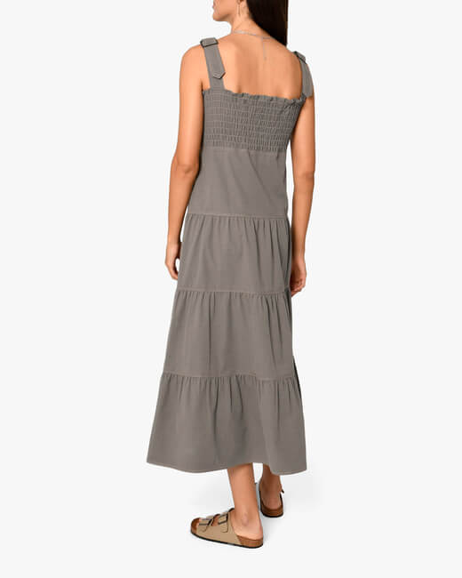 Cargo Tiered Maxi Dress