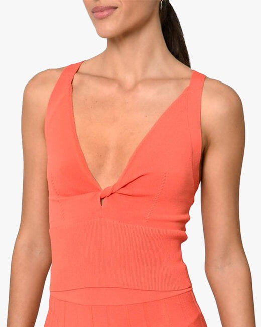 Twist-Front X-Back Top