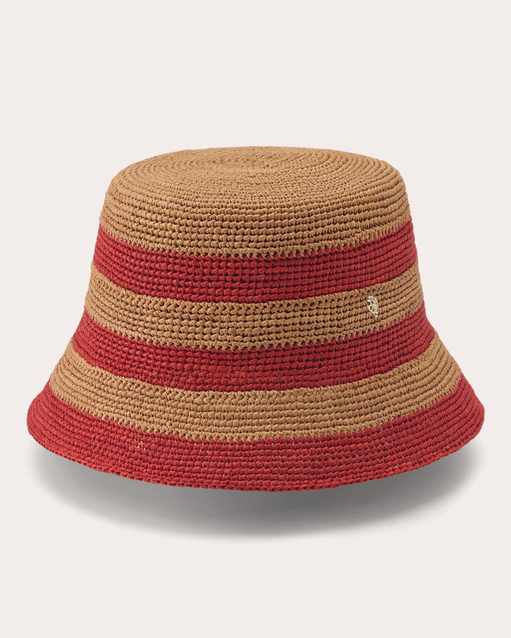 Aleki Stripe Raffia Bucket Hat