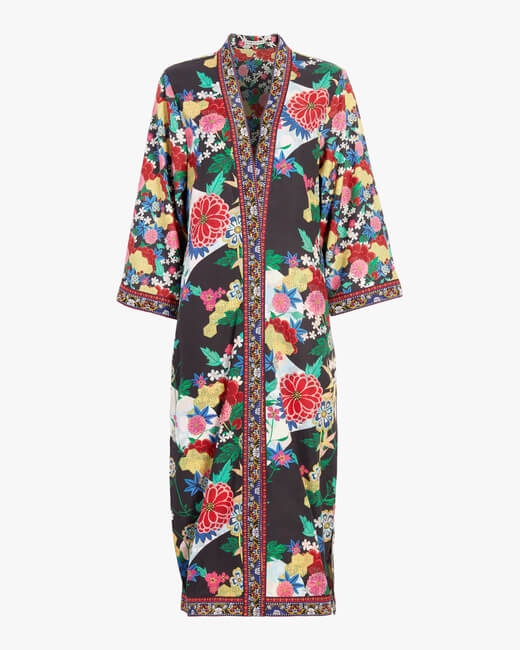 Lynn Side Slit Long Kimono
