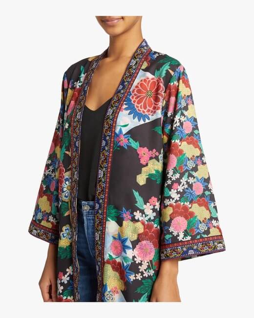 Lynn Side Slit Long Kimono