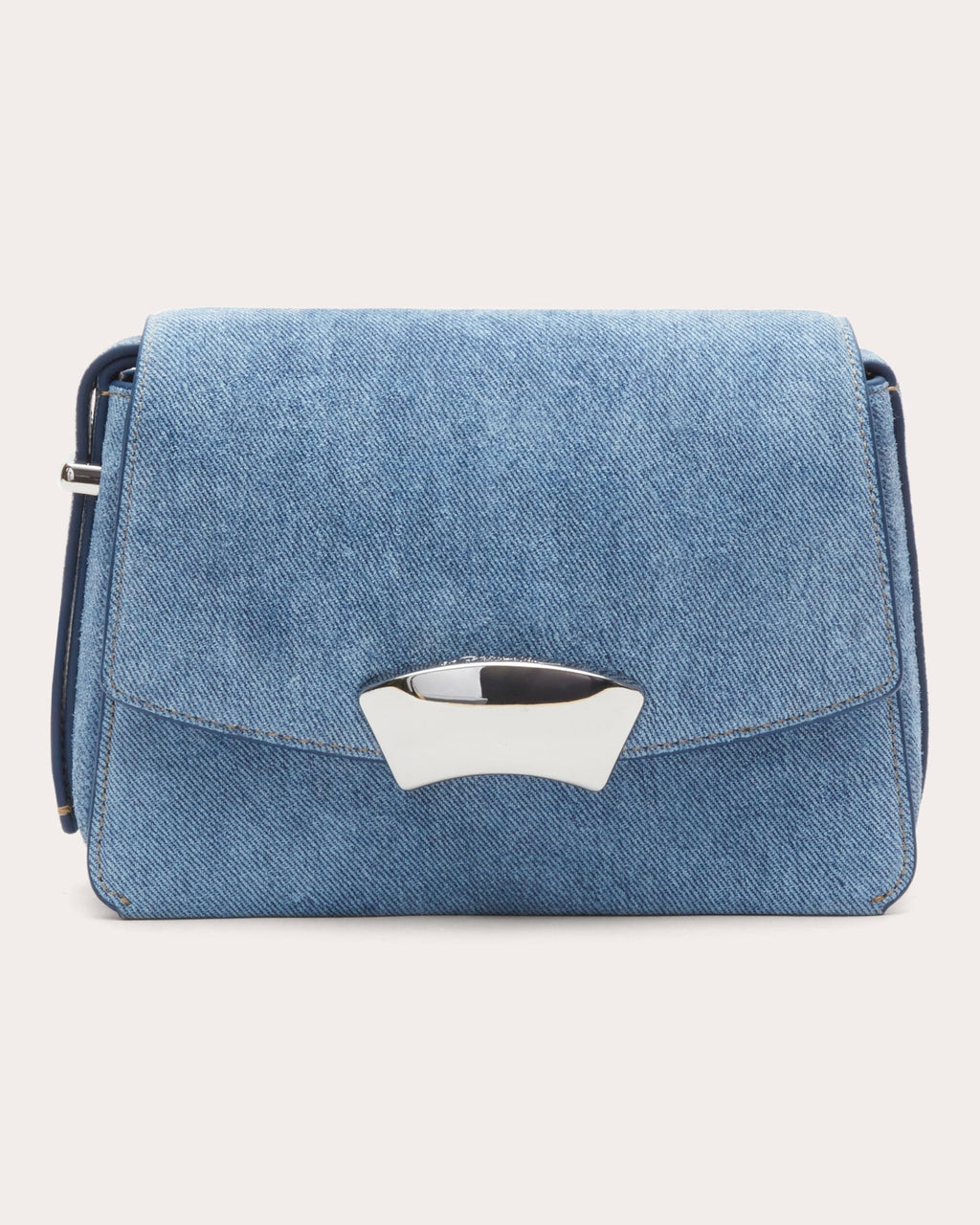 ID Printed Suede Shoulder Bag