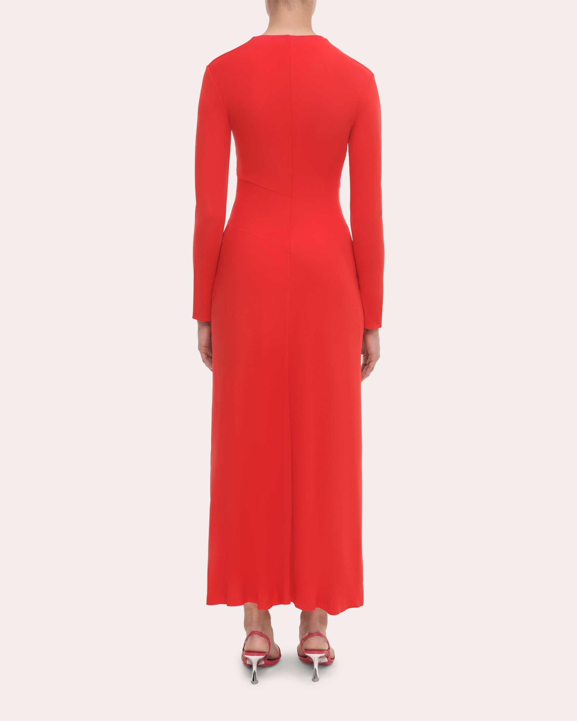 Ferrera Draped Jersey Midi Dress