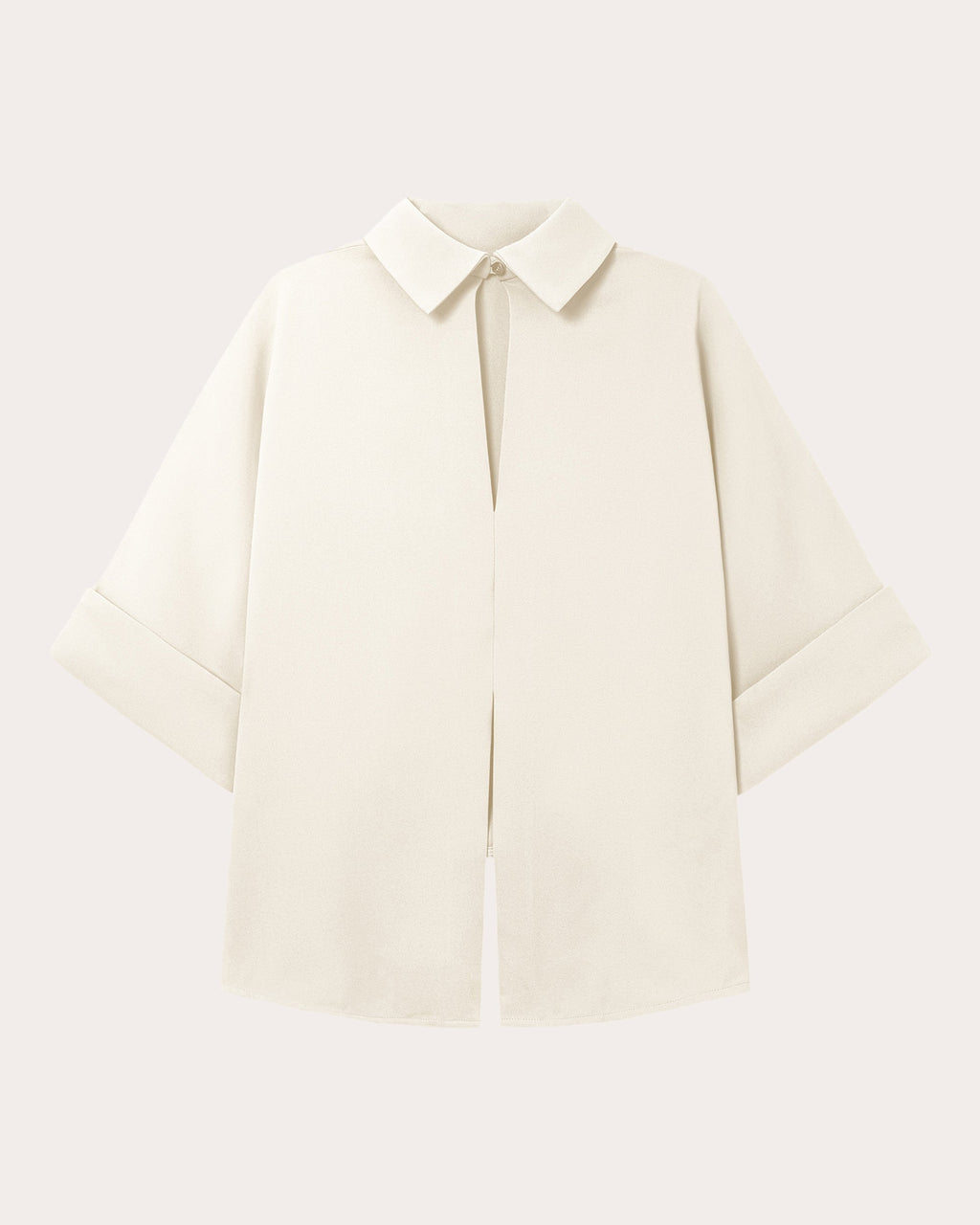 Bailee Asymmetric Crepe-Georgette Blouse