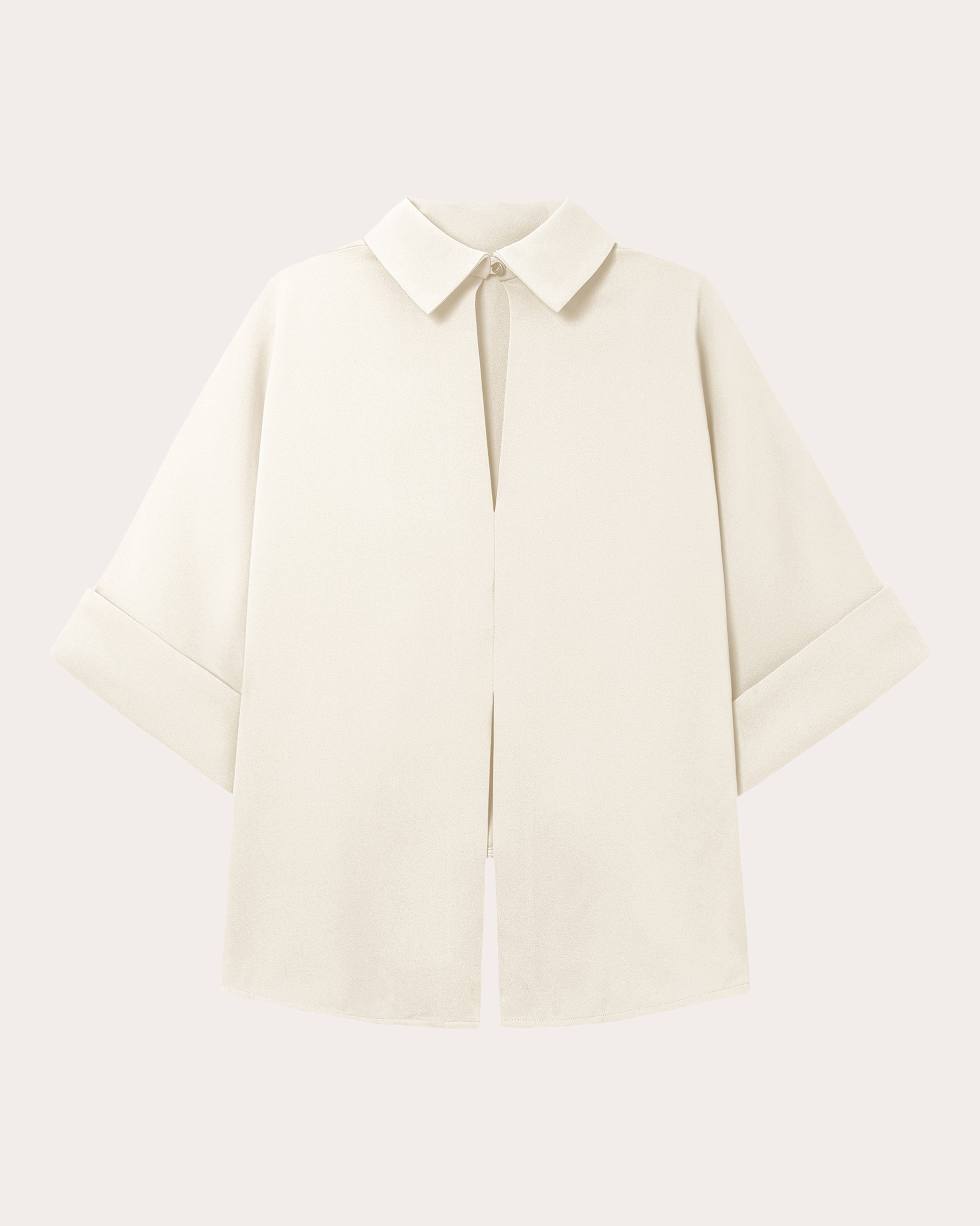 Bailee Asymmetric Crepe-Georgette Blouse