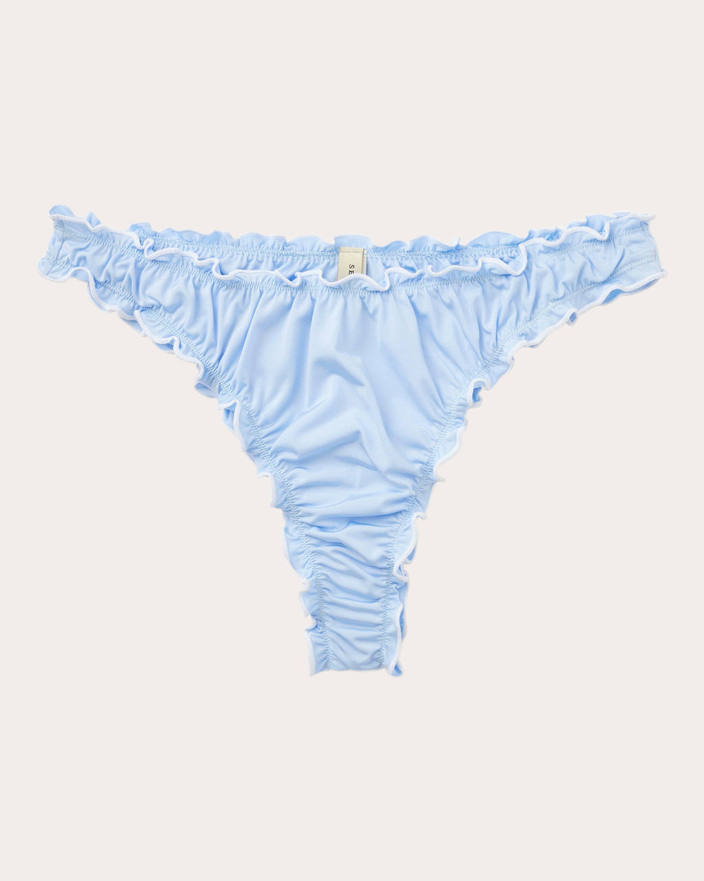 Sea Frill-Trimmed Bikini Brief