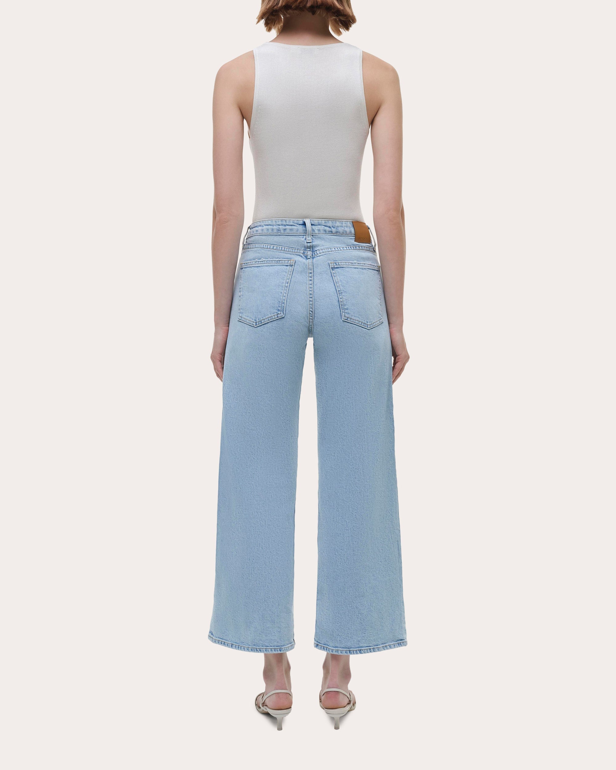 Jude Cropped Wide-Leg Denim Jeans