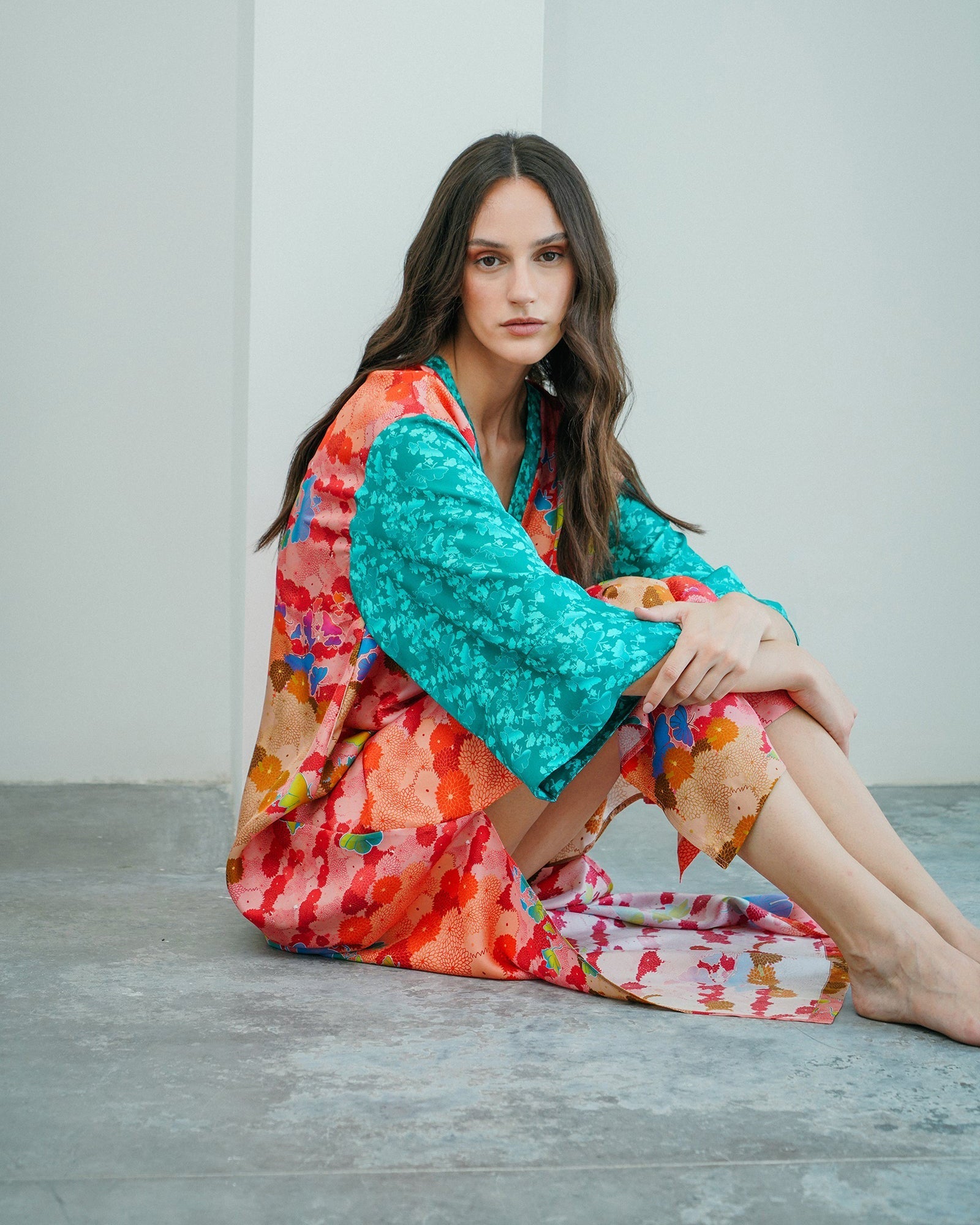 Kyoto Niwa Silk Kaftan