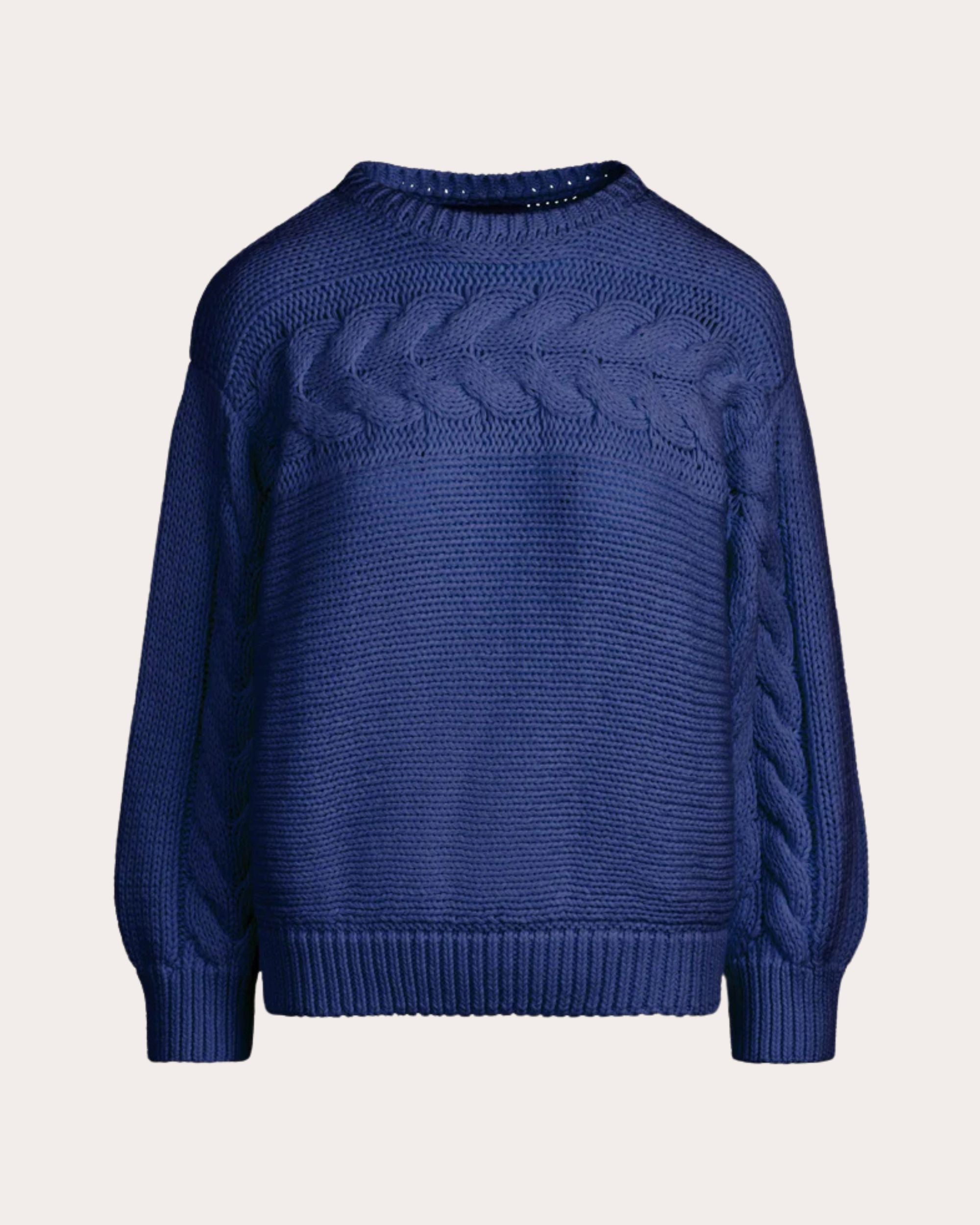 Serin Cable Knit Cotton Sweater