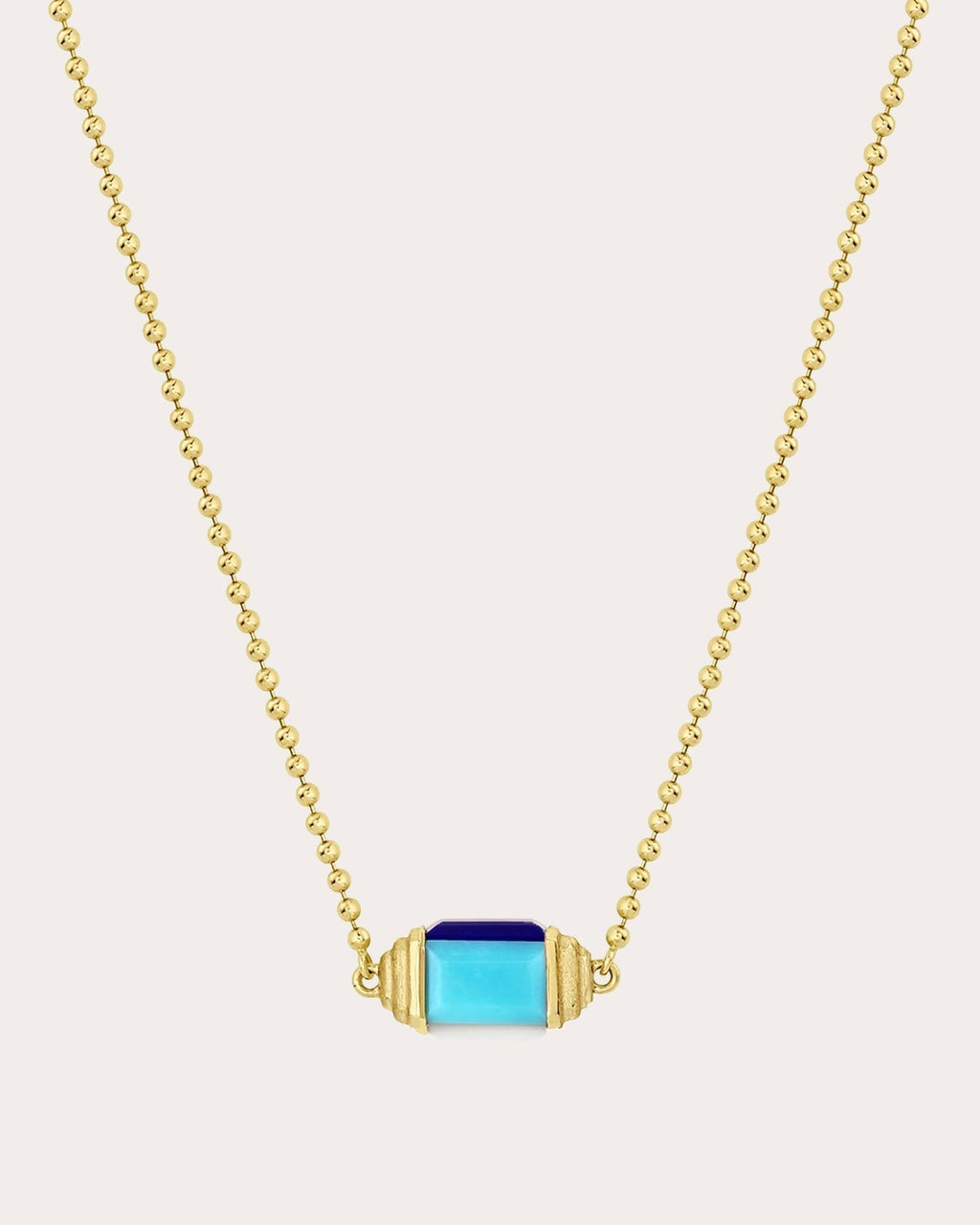 Chroma Illusion 18K Gold Multi-Stone Spinner Pendant Necklace