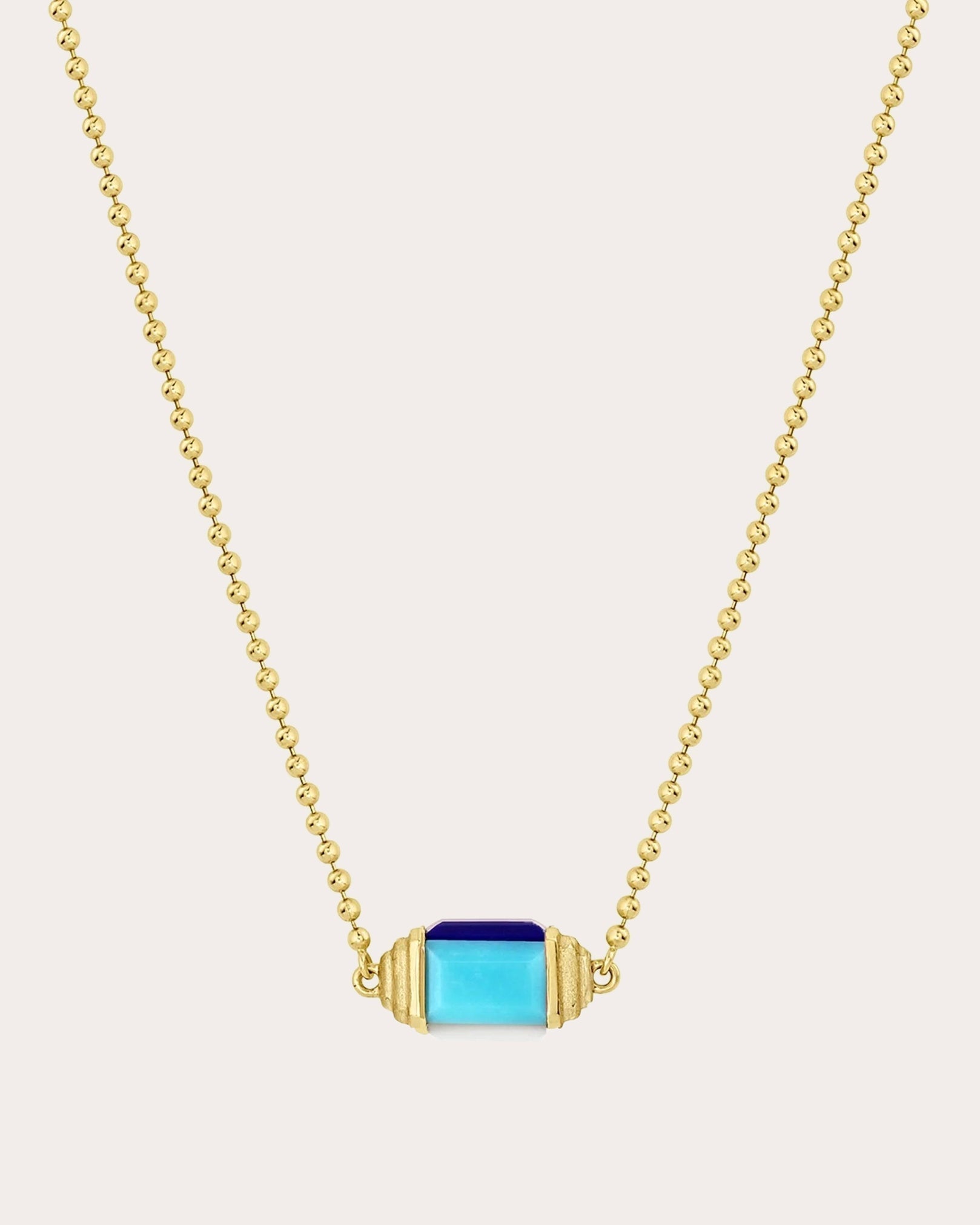 Chroma Illusion 18K Gold Multi-Stone Spinner Pendant Necklace