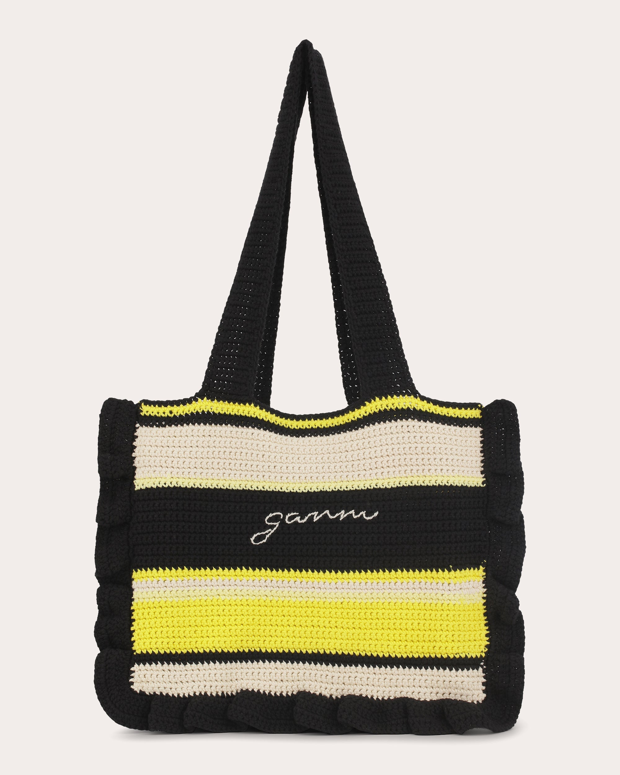 Cotton Crochet Frill Tote