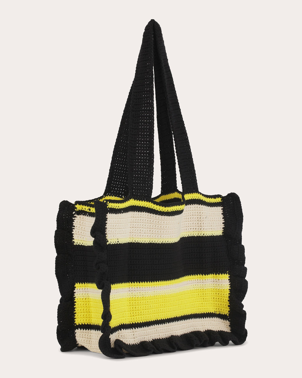 Cotton Crochet Frill Tote